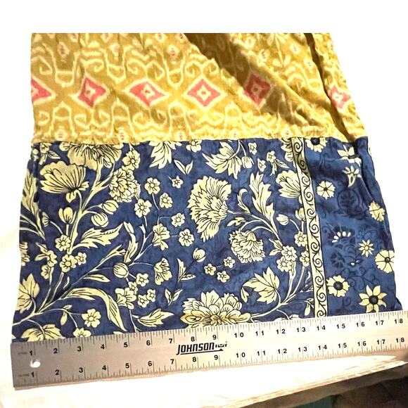 Rare Hippie Boho Festival Pants Women's S Cotton Super Wide Leg Drawstring EUC - Picture 8 of 9